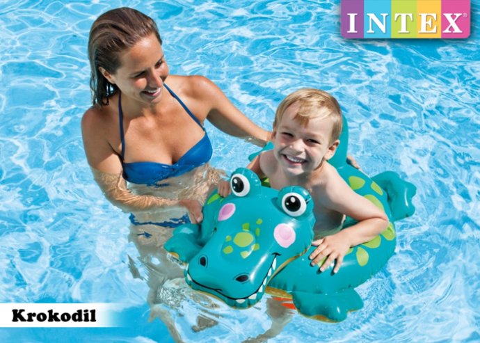 Krokodilos úszógumi 3-6 éves gyerekeknek