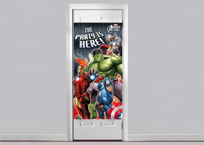 Bosszúállók gyerekparti ajtóposzter