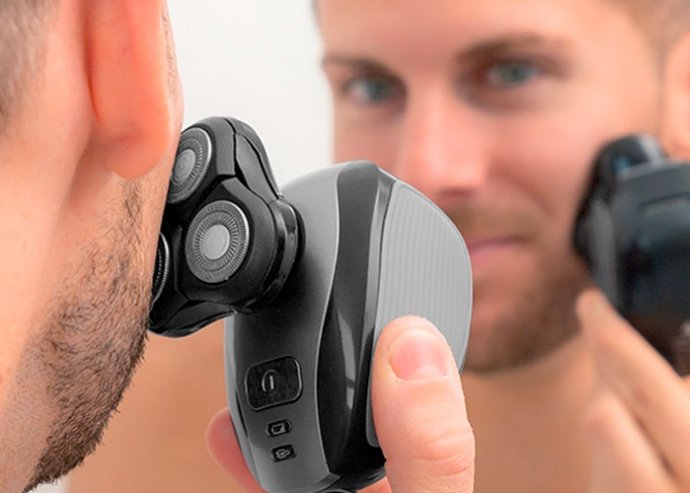 5 az 1-ben újratölthető, ergonómikus multifunkciós borotva