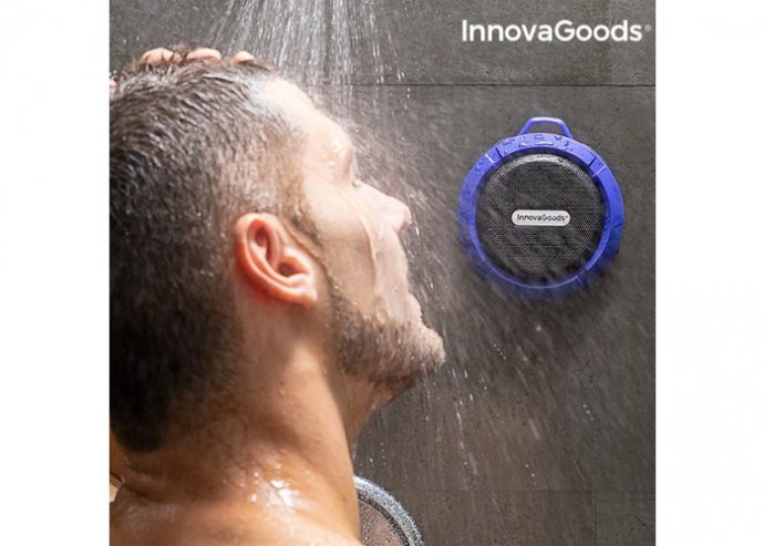 InnovaGoods DropSound Vízálló Hordozható Vezeték nélküli Bluetooth Hangszóró
