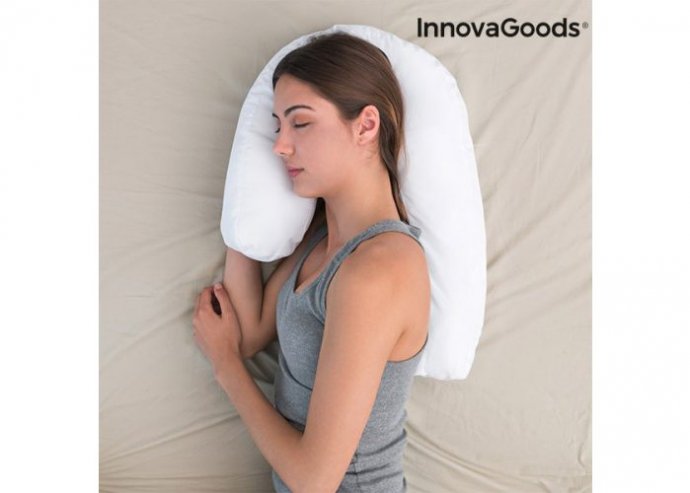U formájú ergonomikus párna oldalt alváshoz