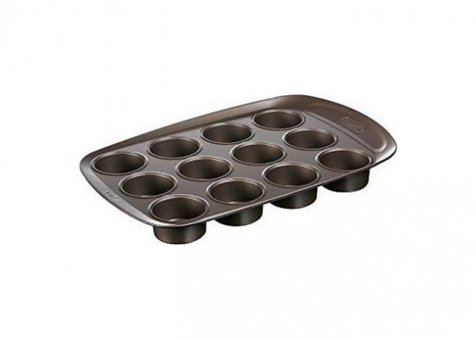 Muffin Sütőforma Pyrex Asimetria Rozsdamentes acél (12 Adag)