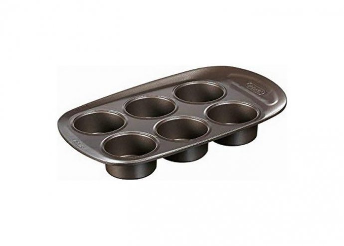 Muffin Sütőforma Pyrex Asimetria Rozsdamentes acél (6 Adag)