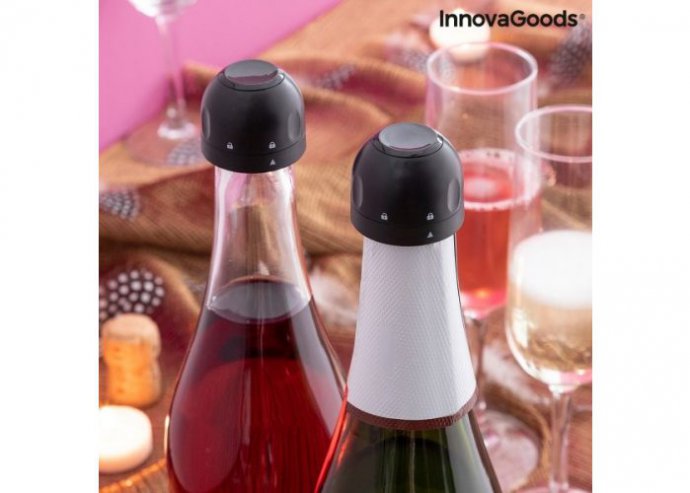 Pezsgősüveg palackdugó készlete Fizzave InnovaGoods
