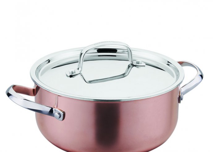 Divani Lábas rozsdamentes fedővel 24cm