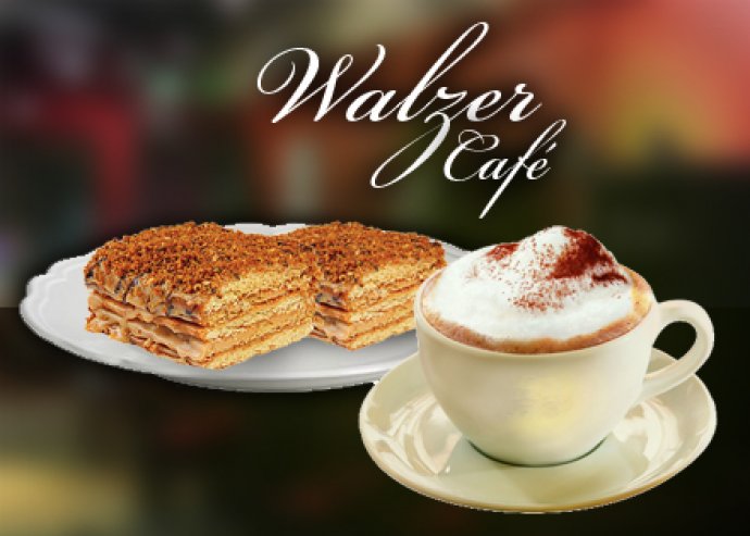 Tavaszi séta és időutazás, kávézás a Budai Várban! 2 Capuccino + 2 szelet Marlenka a Walzer Café-ban a Mátyás Templom mellett.