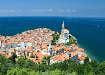 1 napos strandolás az Adriai-tenger partján, Portorozban, Szlovénia Monte Carlójában, buszos utazással
