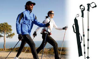Egy pár Nordic Walking állítható sétabot