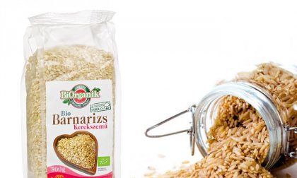 500 gramm kerek szemű, bio barna rizs