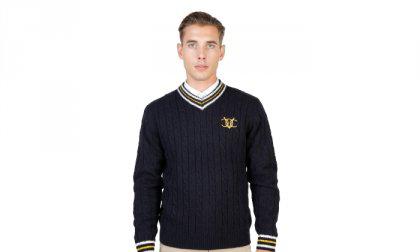 Oxford University pulóver OXFORD_TRICOT-CRICKET-NAVY